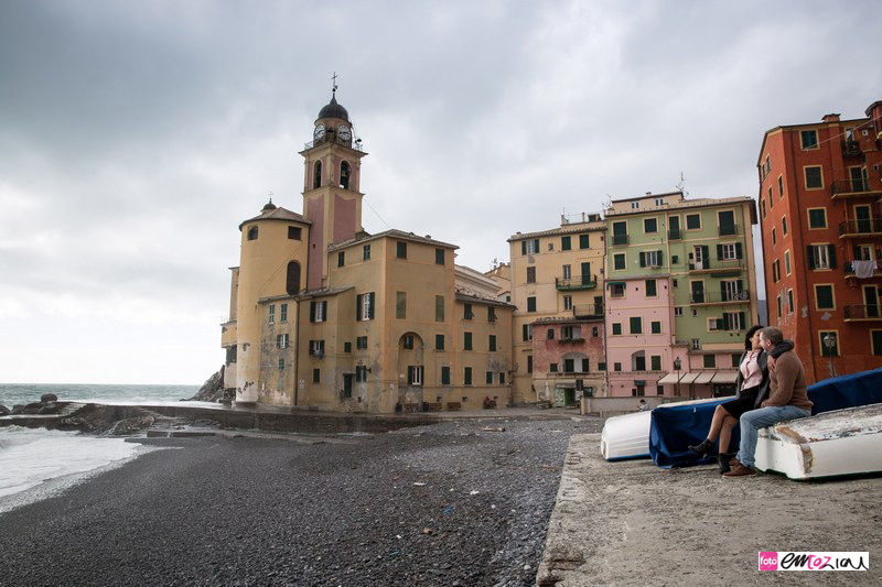 engagement photos shooting in Camogli Destination wedding